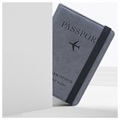 RFID-Blocking Travel Wallet / Passport Holder - Grey