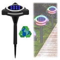 RGB LED Solar Garden Lamp with 7 Different Colors