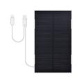 RH-P09 5V 2W ETFE Monocrystalline Solar Panel for Camping - IP65, Lightning and USB-C Cable