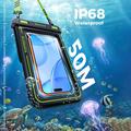 RORHXIA Glow-in-the-Dark Dry IP68 Waterproof Floating Case - Triple-Sealed - Black / Green