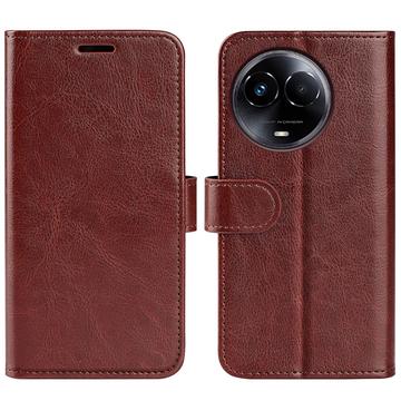 Realme 11/11x Wallet Case with Magnetic Closure - Brown