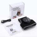 Rechargeable Ankle/Foot Massager with Heat and Vibration - Black