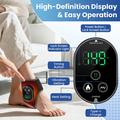 Rechargeable Ankle/Foot Massager with Heat and Vibration - Black