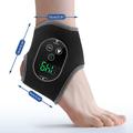 Rechargeable Ankle/Foot Massager with Heat and Vibration - Black