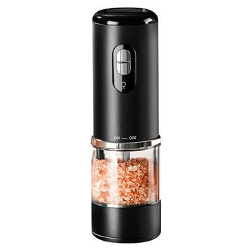 Rechargeable Electric Seasoning Grinder with Adjustable Coarseness - Black