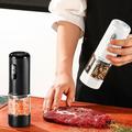 Rechargeable Electric Seasoning Grinder with Adjustable Coarseness - White