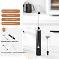 Rechargeable Handheld Milk Frother with 3 Speeds - Black