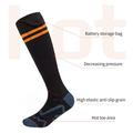 Rechargeable Heated Socks for Winter - 5000mAh - Black