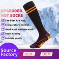Rechargeable Heated Socks for Winter - 5000mAh - Orange / Black