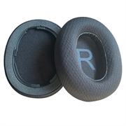QCY H3/H3 Lite Replacement Breathable Mesh Sponge Earpads - Black / Grey