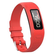 Garmin Vivofit 1/2 Replacement Silicone Strap with Integrated Frame - Red