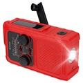 Retekess TR201 Portable Hand Crank Radio - Red