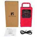 Retekess TR201 Portable Hand Crank Radio - Red
