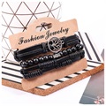 Retro Braided Rope Chain Bracelet for Men - Black