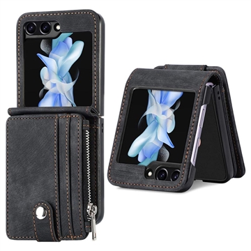 Samsung Galaxy Z Flip5 Retro Coated Case with Wallet