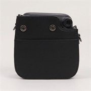 Fujifilm Instax Mini 12/11/9/8 Retro Leather Camera Case with Shoulder Strap - Black