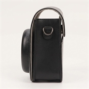 Fujifilm Instax Mini 12/11/9/8 Retro Leather Camera Case with Shoulder Strap - Black
