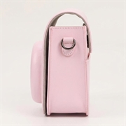 Fujifilm Instax Mini 12/11/9/8 Retro Leather Camera Case with Shoulder Strap - Pink