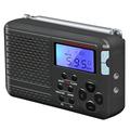 Retro Short Wave Radio with Alarm Clock SY-7700 - Black