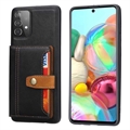 Samsung Galaxy A53 5G Retro Style Case with Wallet - Black