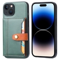 iPhone 15 Plus Retro Style Case with Wallet