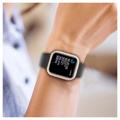 Rhinestone Decorative Apple Watch SE (2022)/SE/6/5/4 Case with Screen Protector - 40mm - Gold