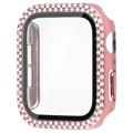 Rhinestone Decorative Apple Watch SE (2022)/SE/6/5/4 Case with Screen Protector - 40mm - Pink