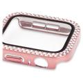 Rhinestone Decorative Apple Watch SE (2022)/SE/6/5/4 Case with Screen Protector - 40mm - Pink