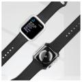 Rhinestone Decorative Apple Watch SE (2022)/SE/6/5/4 Case with Screen Protector - 40mm - Silver