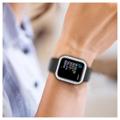 Rhinestone Decorative Apple Watch SE (2022)/SE/6/5/4 Case with Screen Protector - 40mm - Silver