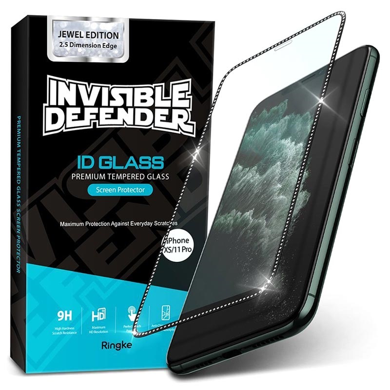 Ringke Id Jewel Ed Iphone X Xs 11 Pro Screen Protector Black