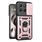 Motorola Moto G37/G37 Power/G47 Rotary Ring Hybrid Case with Camera Shield