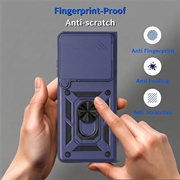 Motorola Razr Fold Rotary Ring Hybrid Case with Camera Shield - Blue