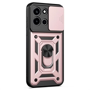 OnePlus Nord 6 Rotary Ring Hybrid Case with Camera Shield - Rose Gold