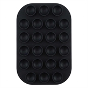 Rounded MagSafe Silicone Suction Cup Phone Holder - Black