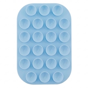 Rounded MagSafe Silicone Suction Cup Phone Holder - Light Blue