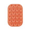 Rounded MagSafe Silicone Suction Cup Phone Holder - Orange