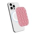 Rounded MagSafe Silicone Suction Cup Phone Holder - Pink