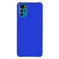 Motorola Moto G22 Rubberized Plastic Case - Blue