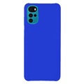 Motorola Moto G22 Rubberized Plastic Case - Blue