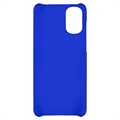 Motorola Moto G22 Rubberized Plastic Case - Blue