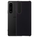 Sony Xperia 1 III Rubberized Plastic Case - Black