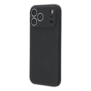 iPhone 18 Pro Max Rubberized Plastic Case - Black