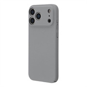 iPhone 18 Pro Max Rubberized Plastic Case - Light Grey