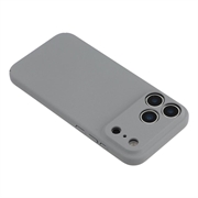 iPhone 18 Pro Max Rubberized Plastic Case - Light Grey