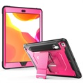 Rugged Series iPad 10.2 2019/2020/2021 Hybrid Case with Kickstand - Hot Pink