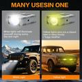 S10 LED Auxiliary Spotlight 16W - White, Yellow, Mixed Beam – 6000lm, IP68 - Silver
