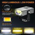 S10 LED Auxiliary Spotlight 16W - White, Yellow, Mixed Beam – 6000lm, IP68 - Silver