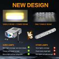 S10 LED Auxiliary Spotlight 16W - White, Yellow, Mixed Beam – 6000lm, IP68 - Silver