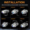 S10 LED Auxiliary Spotlight 16W - White, Yellow, Mixed Beam – 6000lm, IP68 - Silver